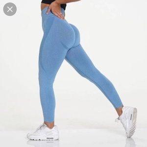 NVGTN Contour Seamless Leggings Sky Blue Size M